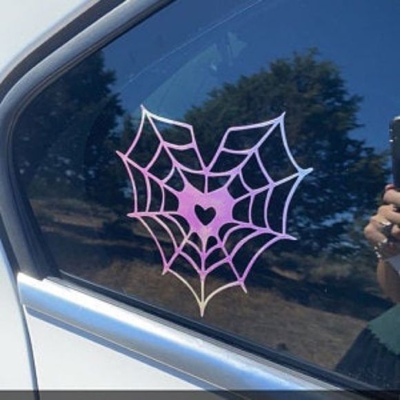 Heart Of Web Vinyl Decal 4” - Picture 2 of 5